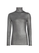 Soft Touch Metallic Long Sleeve Turtleneck - TURTLENECK L/S - Majestic Filatures North America