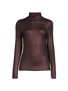 Soft Touch Metallic Long Sleeve Turtleneck - TURTLENECK L/S - Majestic Filatures North America
