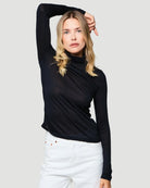 100% Machine Washable Cashmere Long Sleeve Turtleneck - TURTLENECK L/S - Majestic Filatures North America