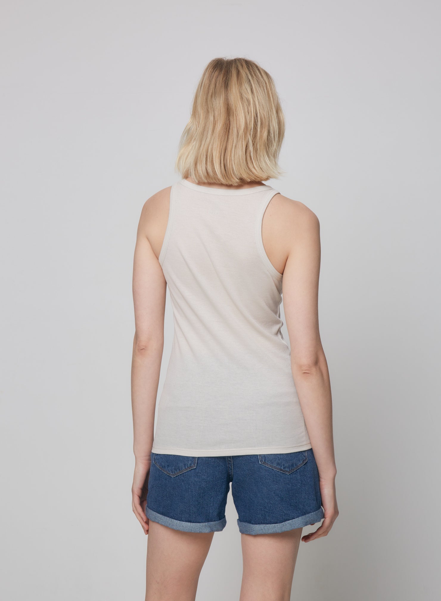 Lyocell Cotton Baby Rib Tank - TANK - Majestic Filatures North America