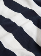 Cotton 'Silk Touch' Stripe Short Sleeve Semi-Relaxed V-Neck T-Shirt - V NECK S/S - Majestic Filatures North America