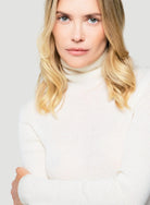 Cashmere Micro Rib Long Sleeve Turtleneck - TURTLENECK L/S - Majestic Filatures North America