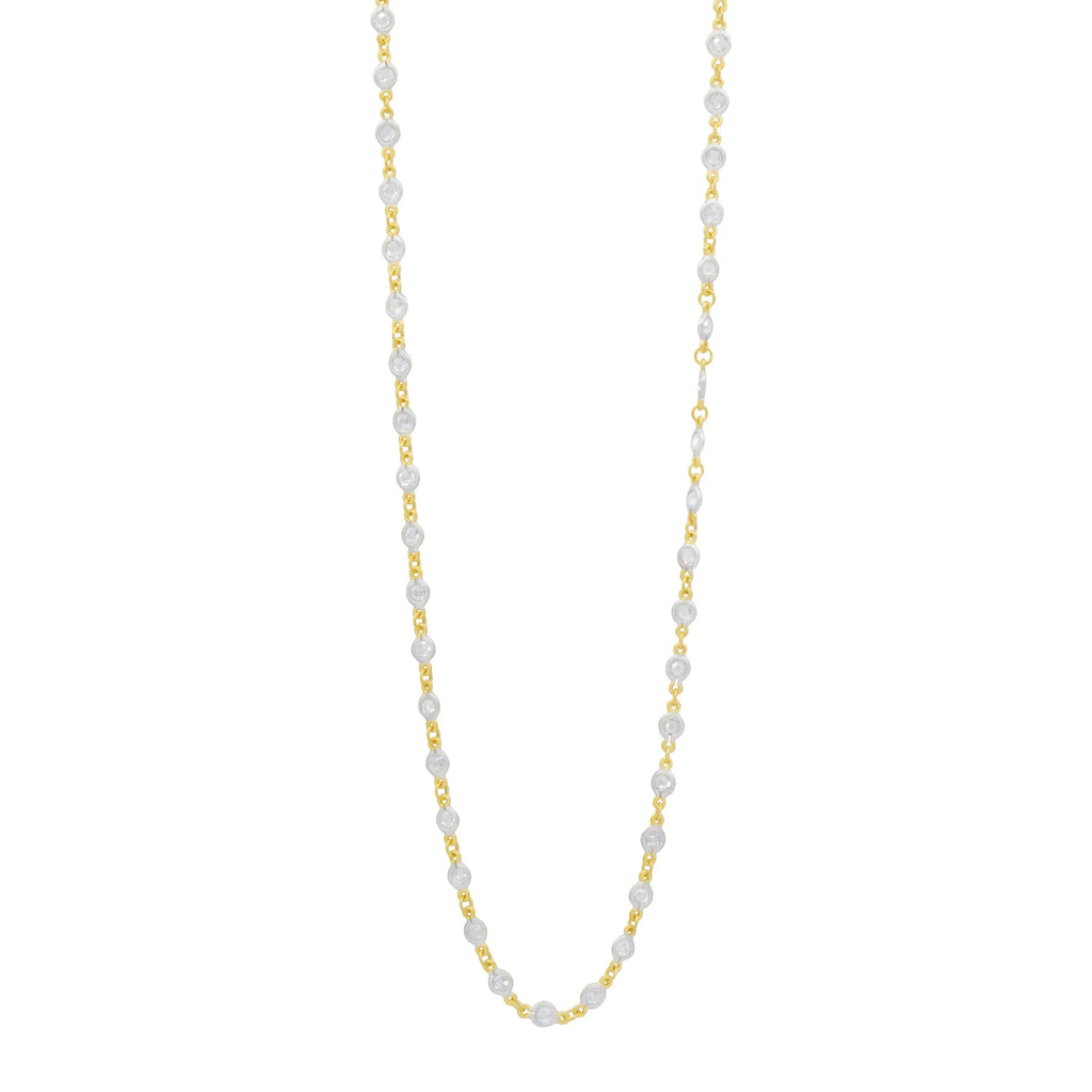  Bezel Set Radiance Wrap Chain FR Signature Reimagined NECKLACE