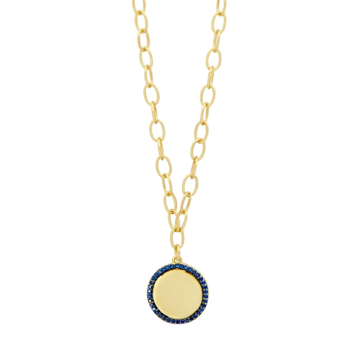  Chain Link Pendant Necklace Midnight NECKLACE