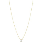 Black Pave Mini Clover Necklace - FREIDA ROTHMAN