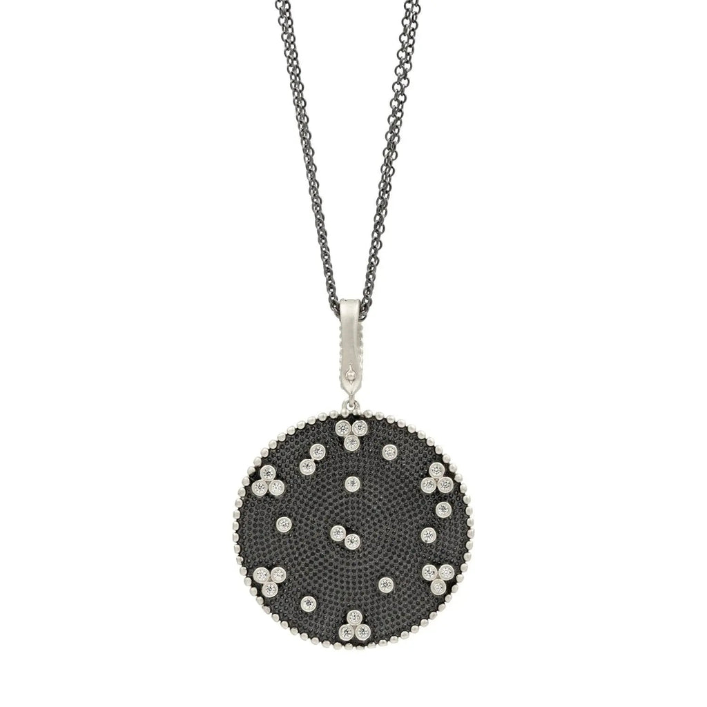  Signature Double Sided Pendant Necklace Signature NECKLACE  #finish_silver-and-black