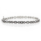 SilverBlack Signature Mixed Shape Bangle Signature BRACELET