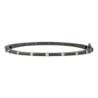 SilverBlack Thin Bezel Stacking Bangle Signature BRACELET