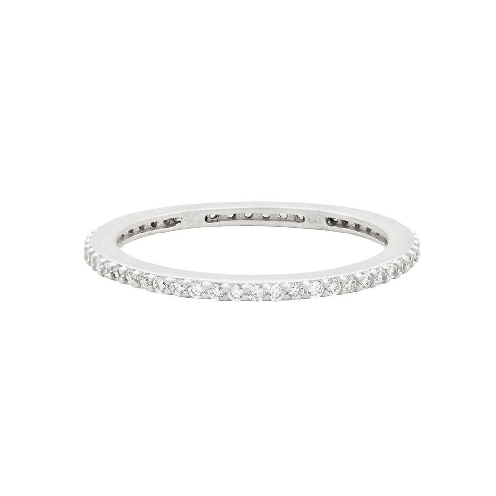 AllSilver9 All Pavé Stack Ring RINGS FOR STACKING RING