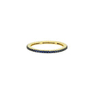 GoldBlack-BlueCubicZirconia9 All Pavé Stack Ring RINGS FOR STACKING RING