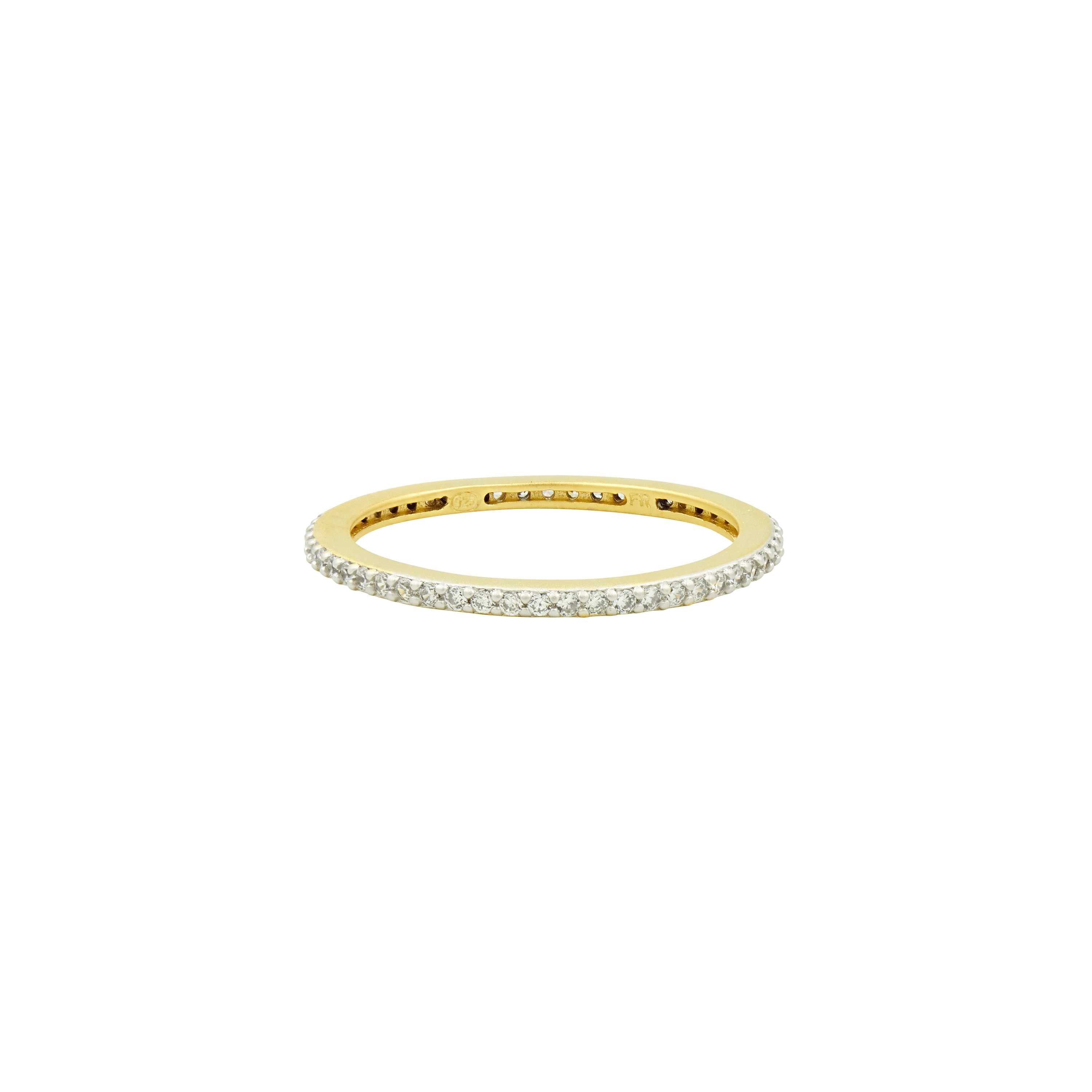 GoldSilver9 All Pavé Stack Ring RINGS FOR STACKING RING