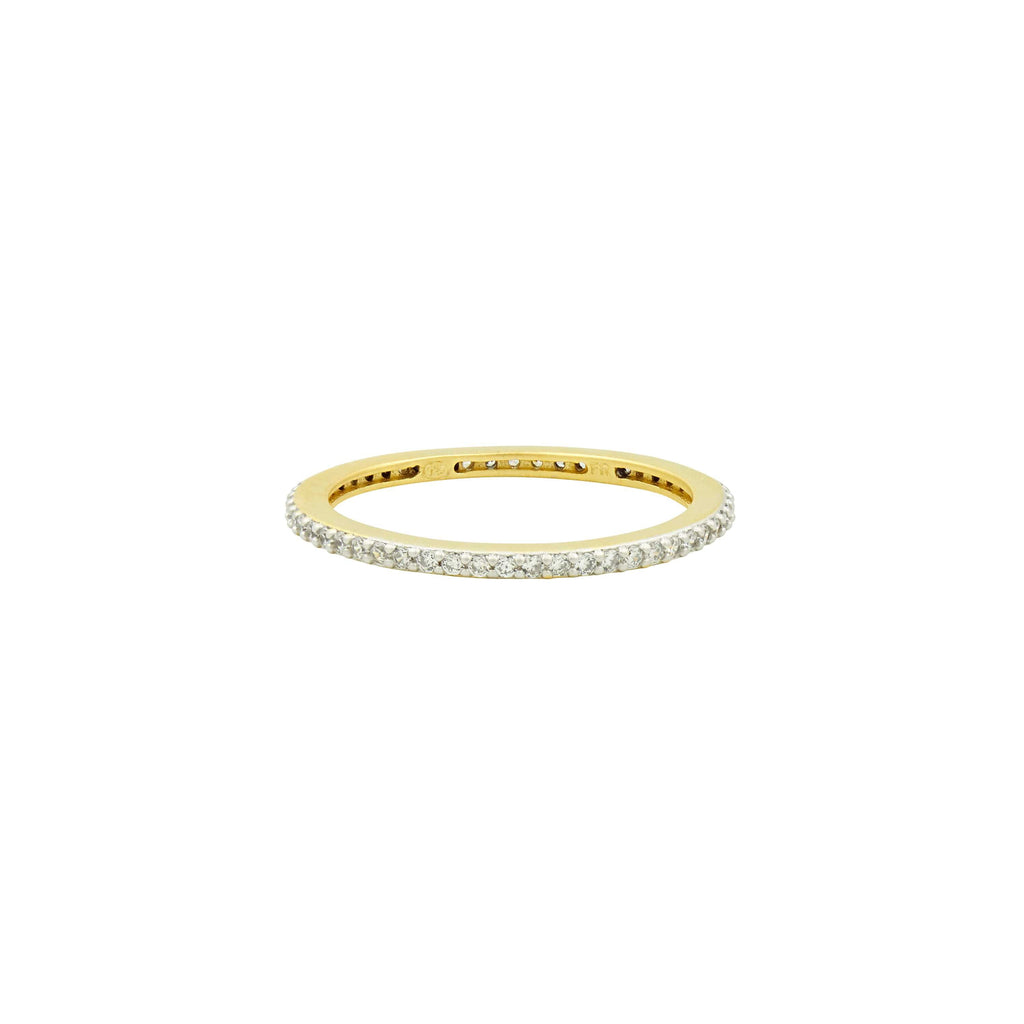 GoldSilver9 All Pavé Stack Ring RINGS FOR STACKING RING