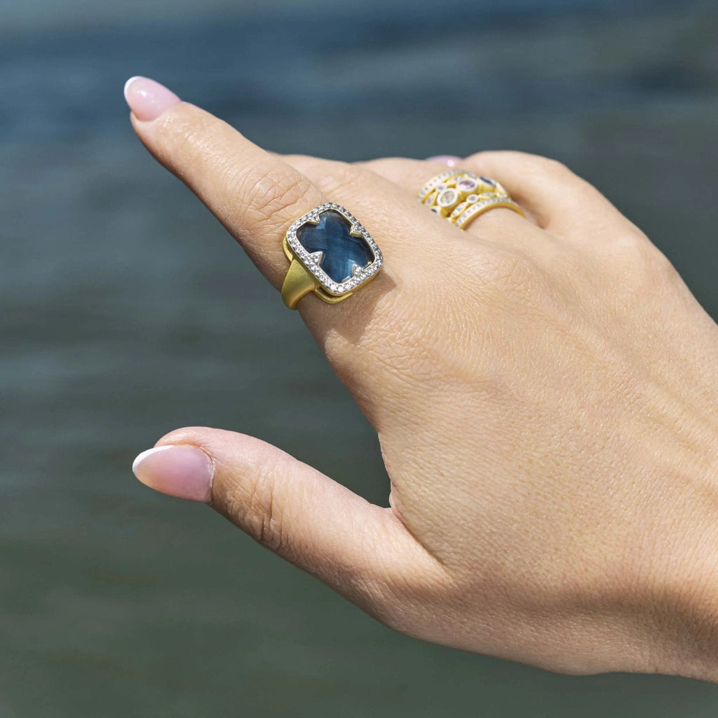 Coastal Hues Cocktail Ring - FREIDA ROTHMAN