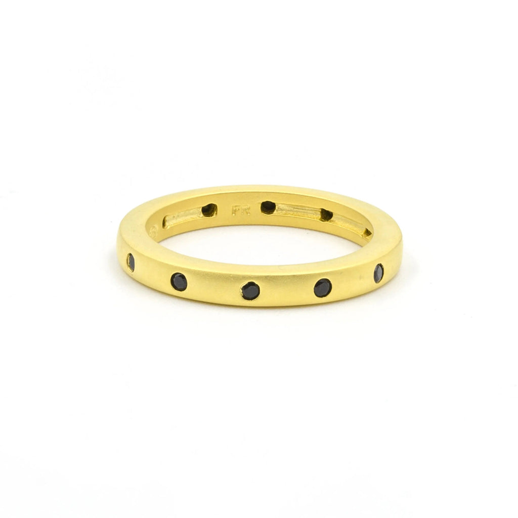 GoldBlack9 Single Stacking Ring RINGS FOR STACKING RING