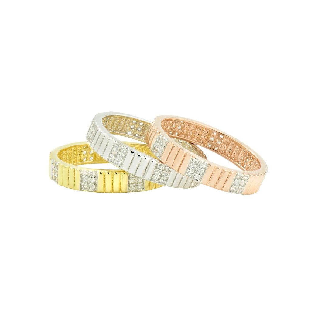 Sleek Tri - Color 3 - Stack Ring - FREIDA ROTHMAN