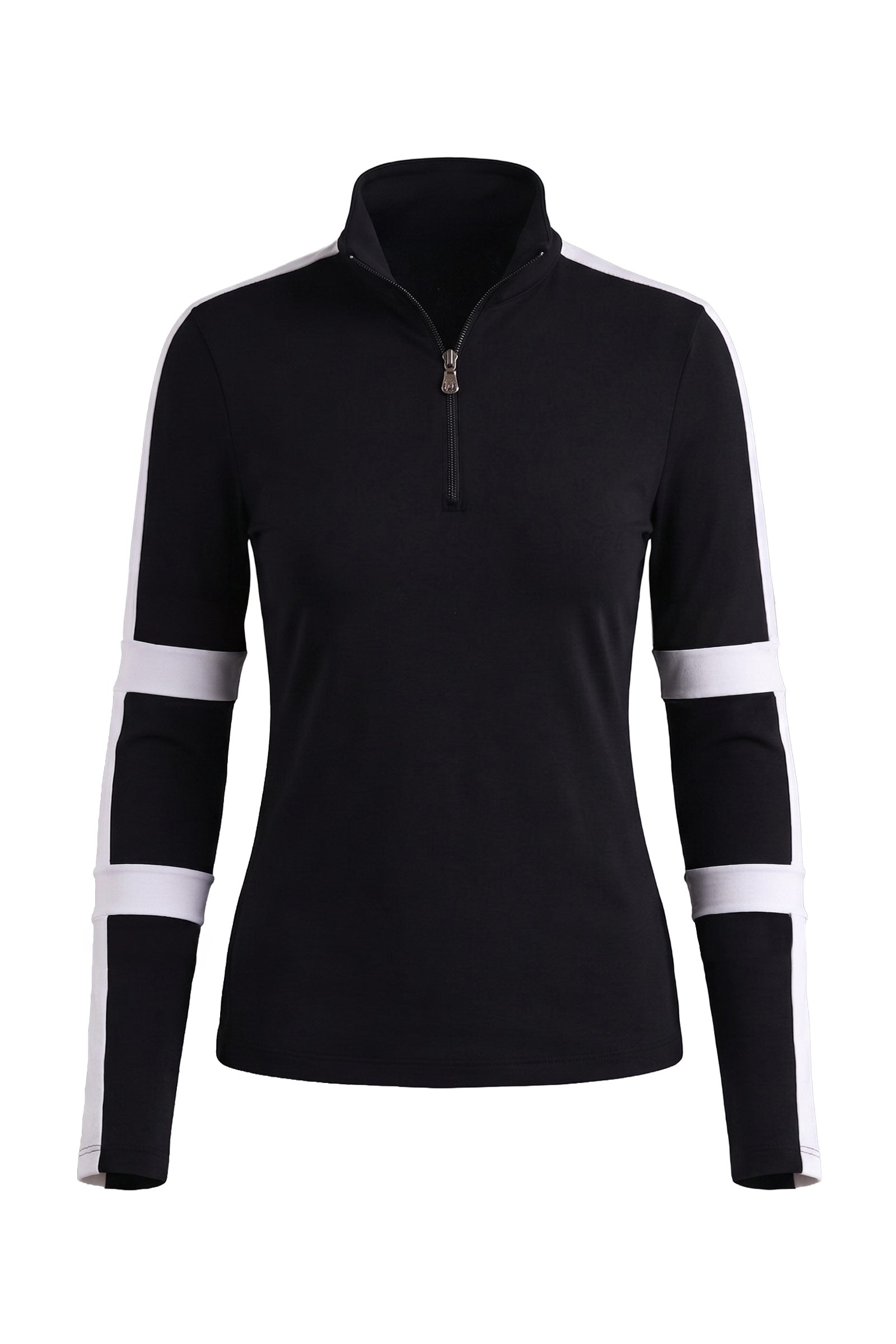 Stacey Sport Striped Zip-Up Top – Frances Kahn