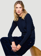 100% Machine Washable Cashmere Long Sleeve Crewneck - CREW L/S - Majestic Filatures North America