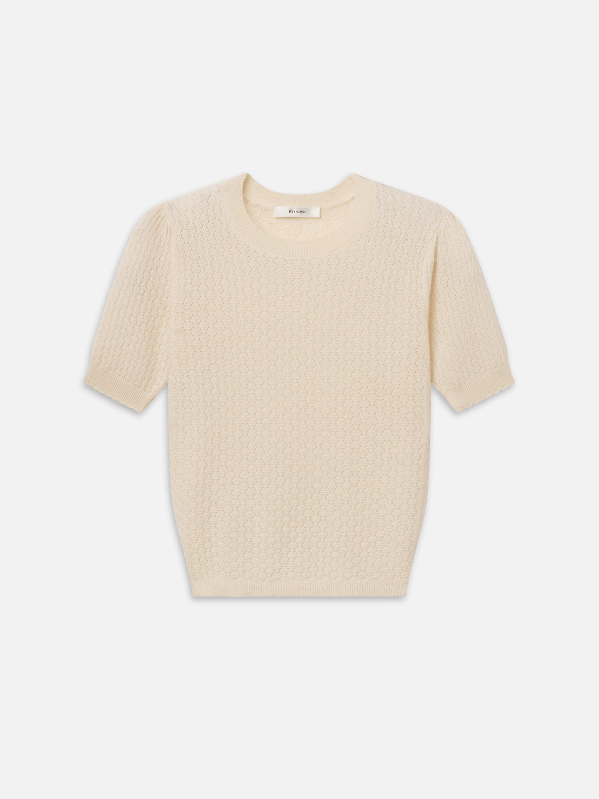 The Gathered Honeycomb Sweater Cream