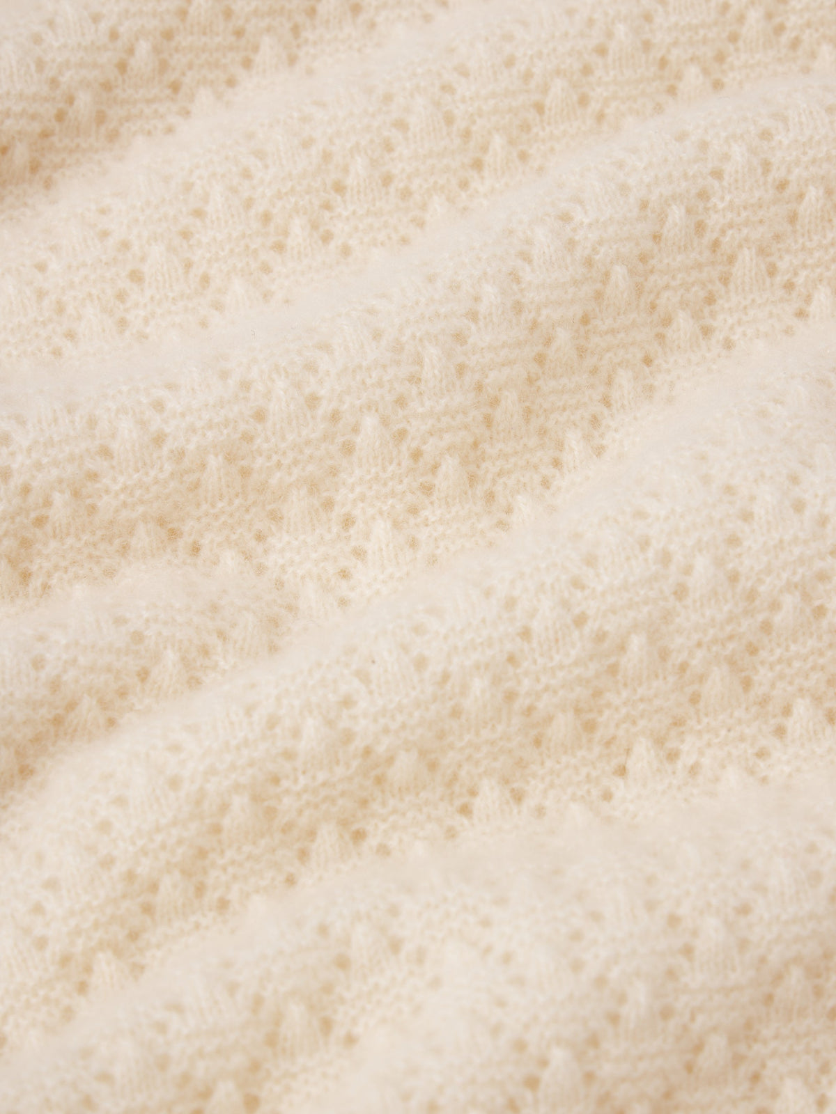 The Gathered Honeycomb Sweater Cream