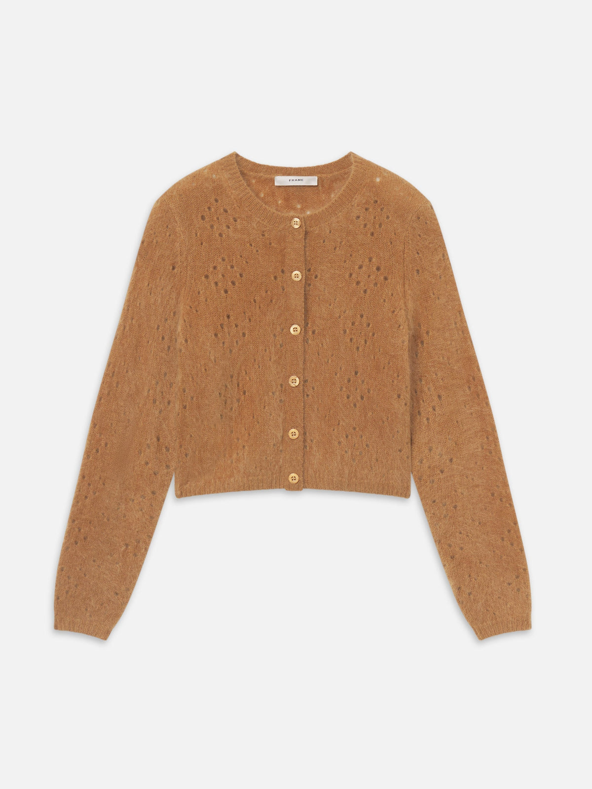 The Cashmere Airy Teddy Cardi Camel