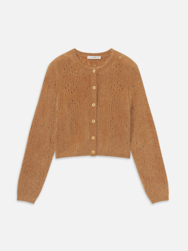 The Cashmere Airy Teddy Cardi Camel