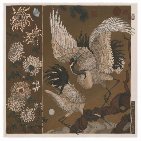Wind Dancer, HEAVEN CALLER WOOL SILK SHAWL BRONZE/UMBER 135CM