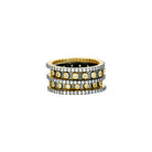 BlackGold14KGold11 Two Tone 5-Stack Ring Signature RING