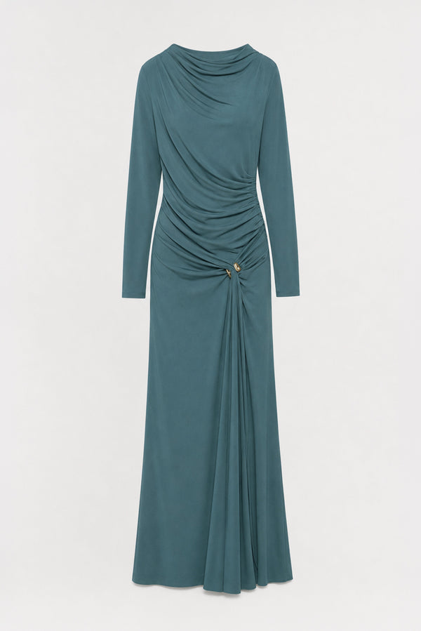 Eleanora L/S Gown Storm