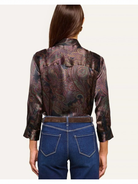 Dani Silk Blouse Midnight Multi Lux Paisley