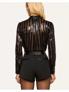 Dyana Sequin Blouse Black