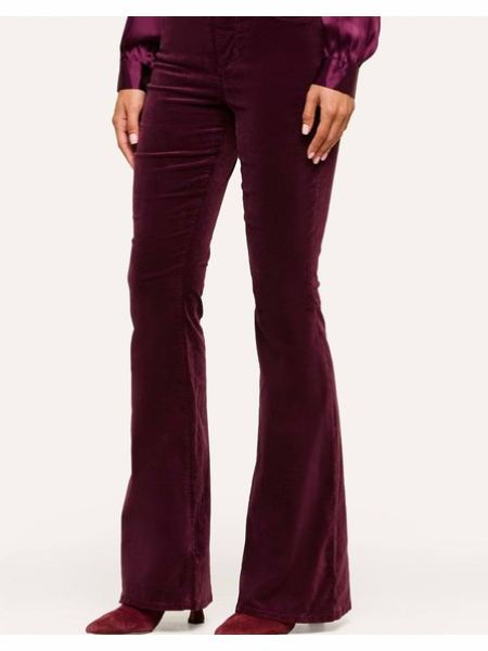 Marty Velvet Pant Deep Sangria