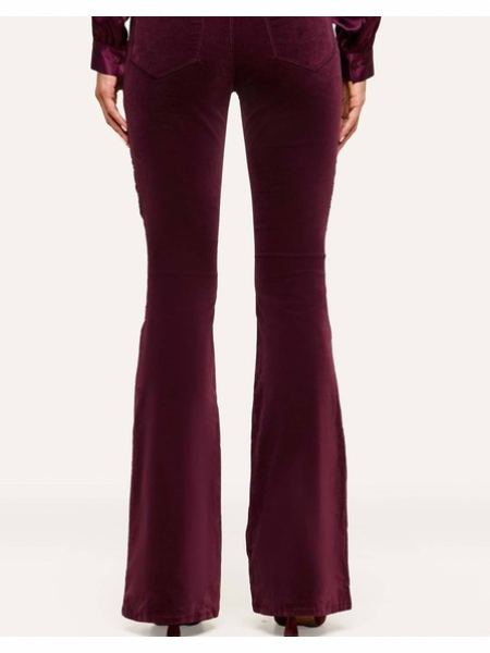 Marty Velvet Pant Deep Sangria