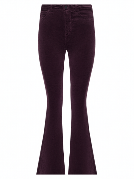 Marty Velvet Pant Deep Sangria