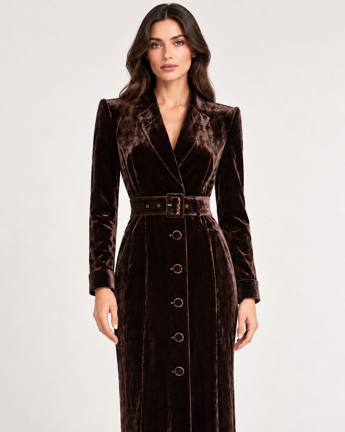 L'Agence Raini Velvet Maxi Dress Java image 5