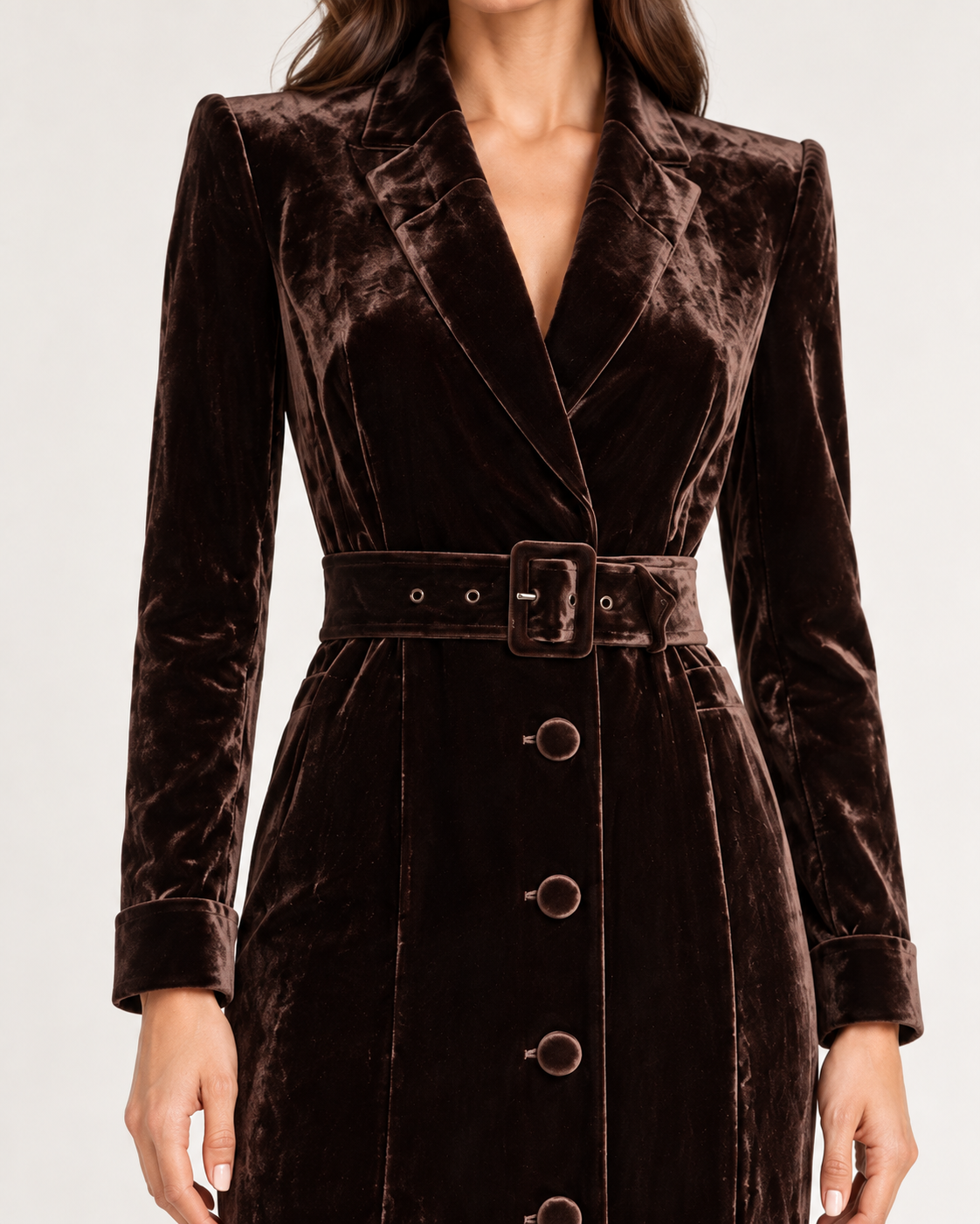 L'Agence Raini Velvet Maxi Dress Java image 6