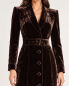 L'Agence Raini Velvet Maxi Dress Java image 6