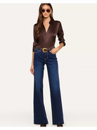 Tyler Silk Blouse Dark Java