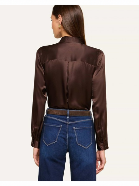 Tyler Silk Blouse Dark Java