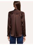 Tyler Silk Blouse Dark Java