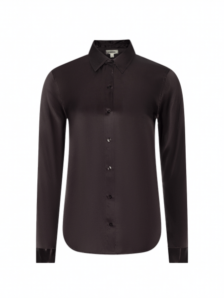 Tyler Silk Blouse Dark Java