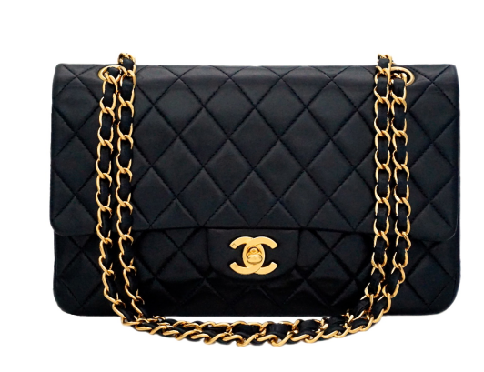 Authentic Chanel Vintage Black Lambskin Medium Double Flap – Frances Kahn